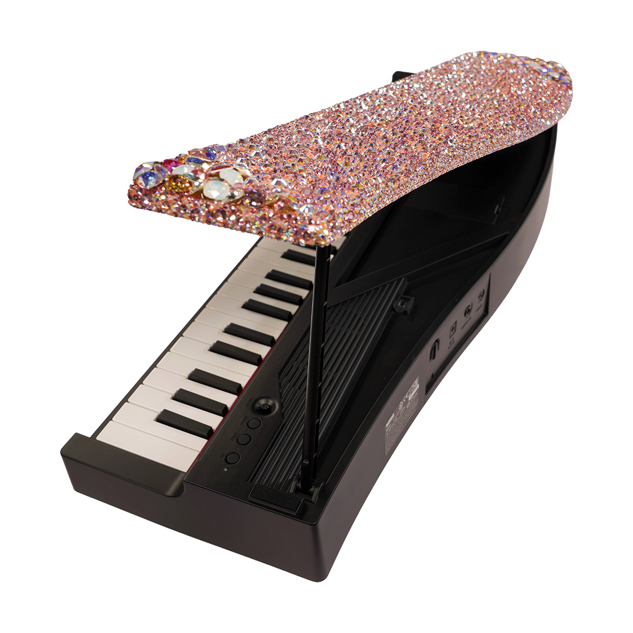 KORG 天板にスワロフスキーを散りばめました！ショップ限定【microPIANO Fairy Pink Sparkle】