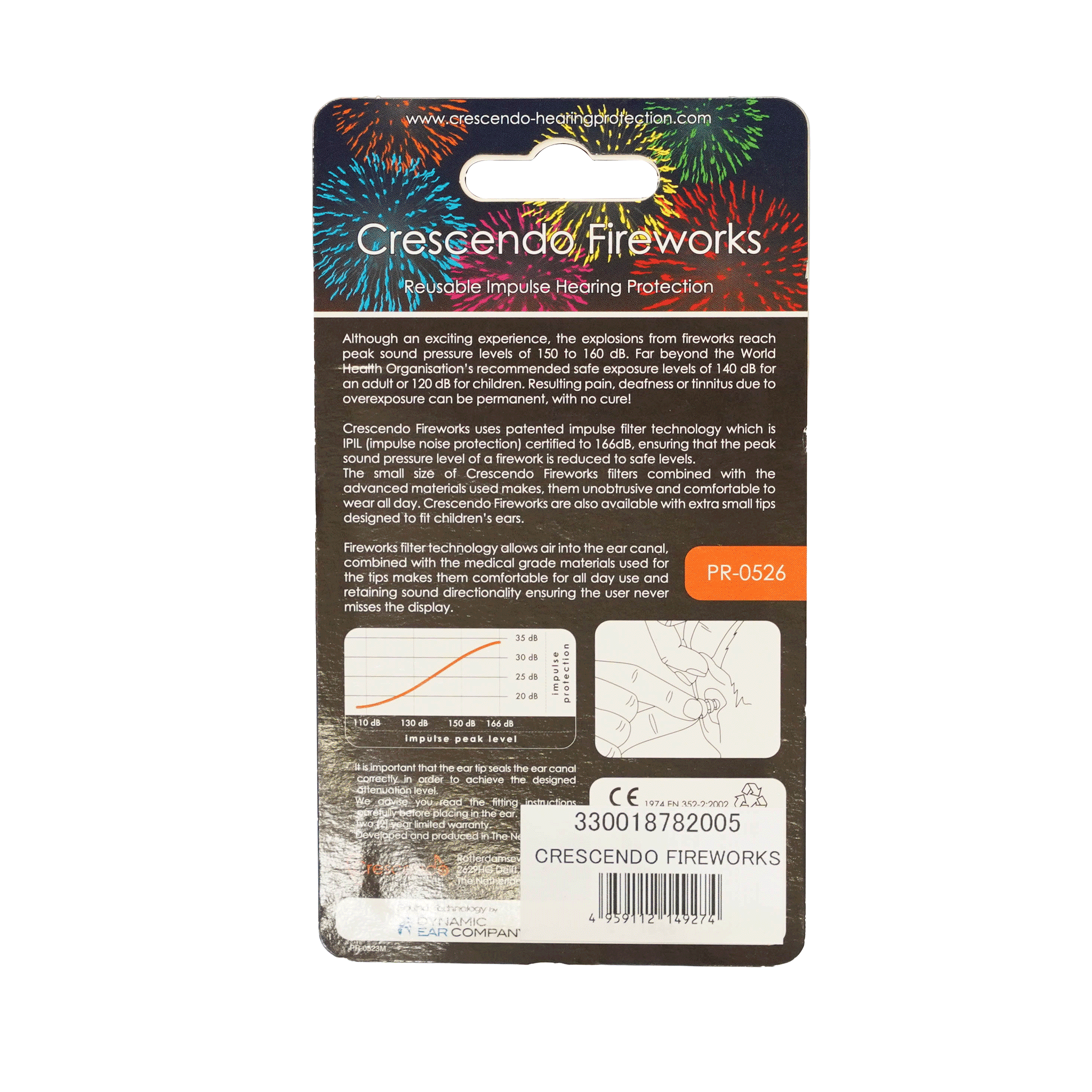 Crescendo 花火観賞用 イヤープロテクター 【Fireworks】