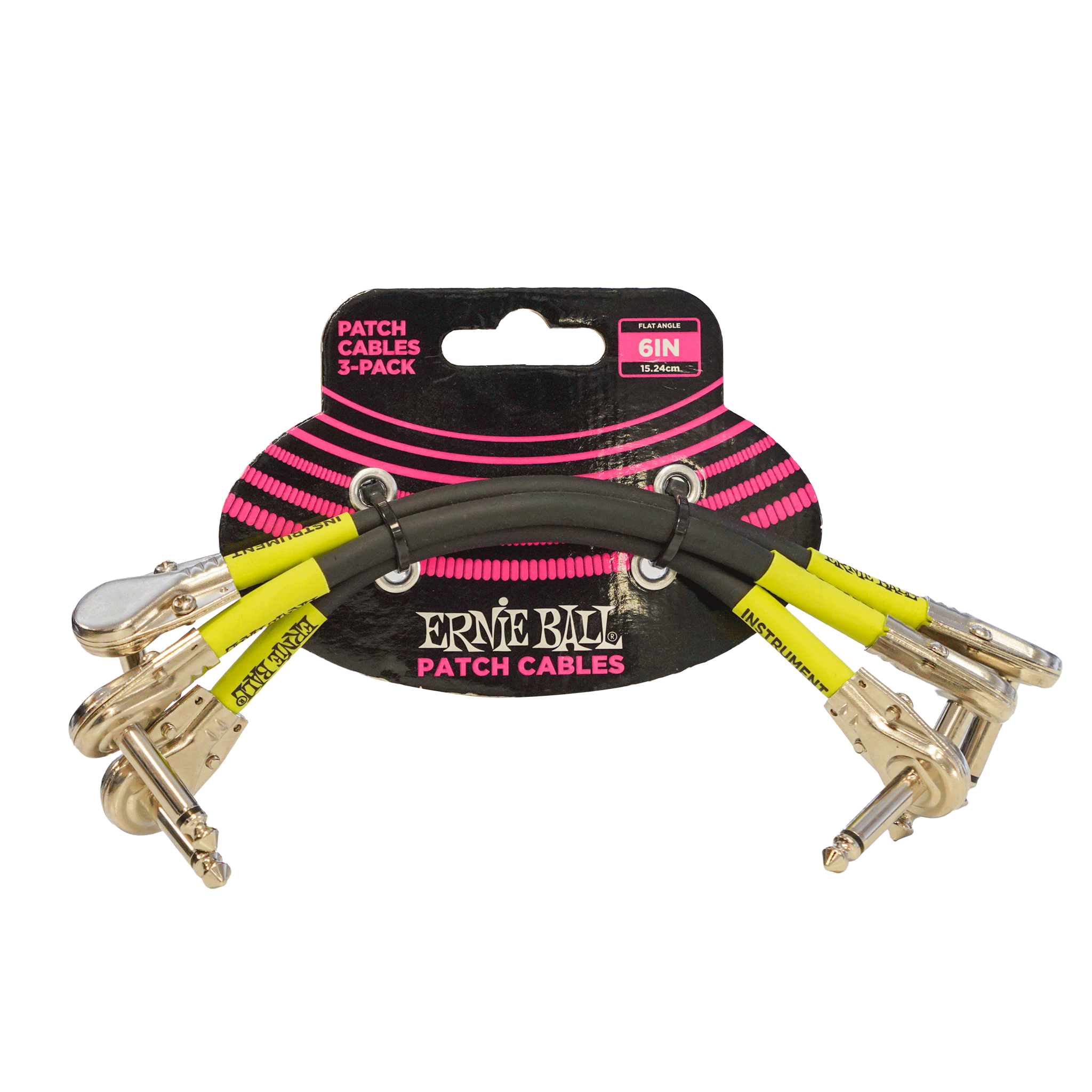 ErnieBall パッチケーブル３本セット【EB 6059 PATCH 3P LL BK 6IN FLAT】 - OUTLET MUSIC SHOP｜コルグ公式アウトレットオンライン