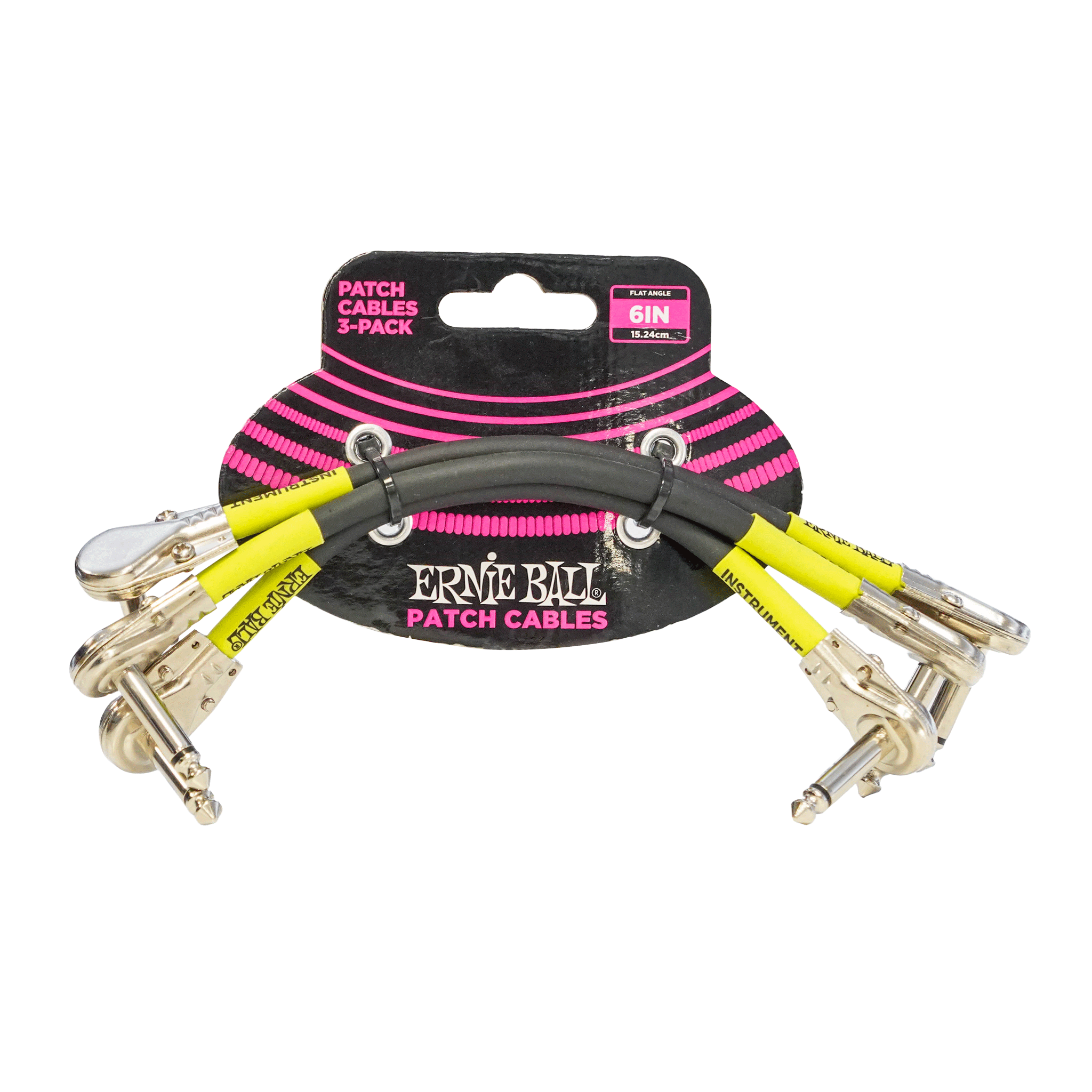 ErnieBall パッチケーブル３本セット【EB 6059 PATCH 3P LL BK 6IN FLAT】 - OUTLET MUSIC SHOP｜コルグ公式アウトレットオンライン