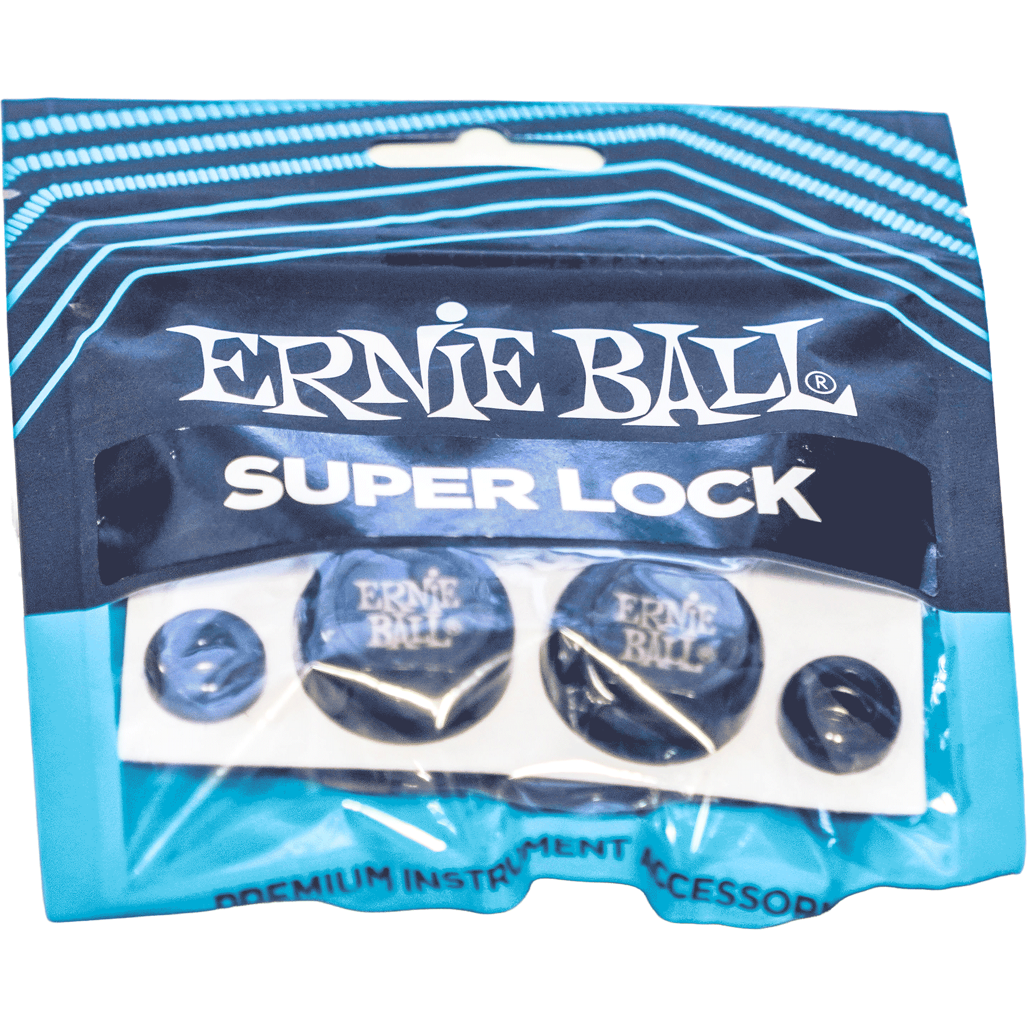 ErnieBall ストラップピン【EB 4601 SUPER LOCKS BLACK】