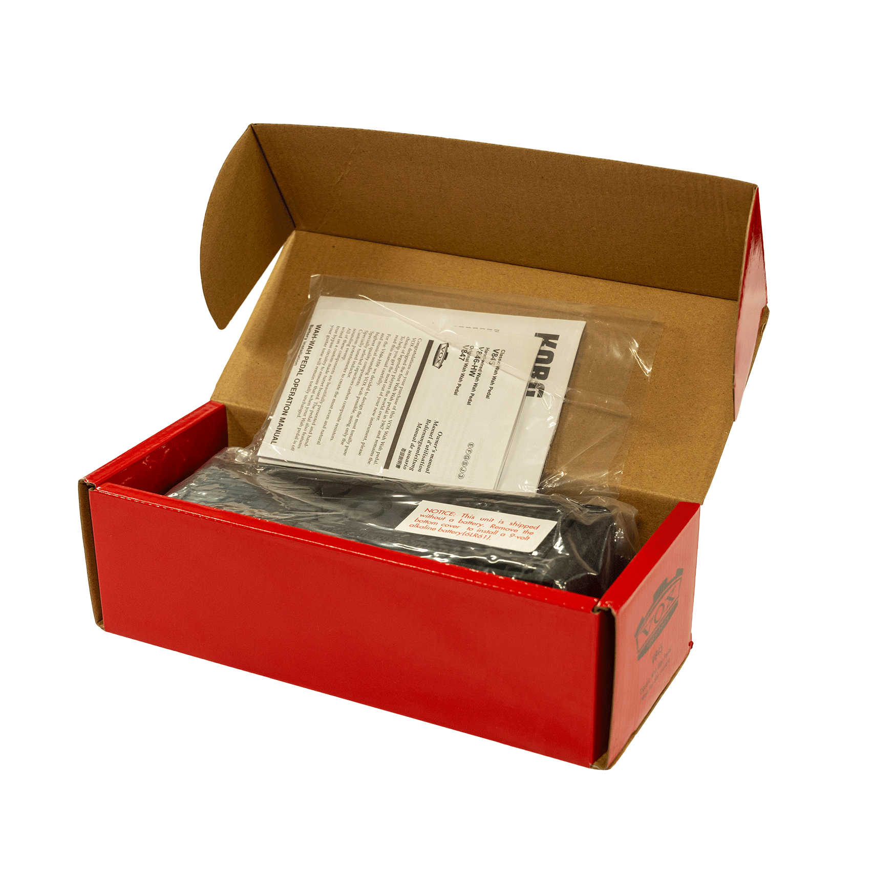 VOX おしゃれなブラックタイプのワウ・ペダル【VOX V845】