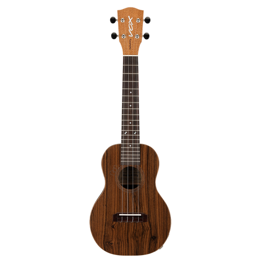 ＃押し弾き タイアップ製品　＊日本製の本格派ウクレレ【VOX VUP-33HK-COW】