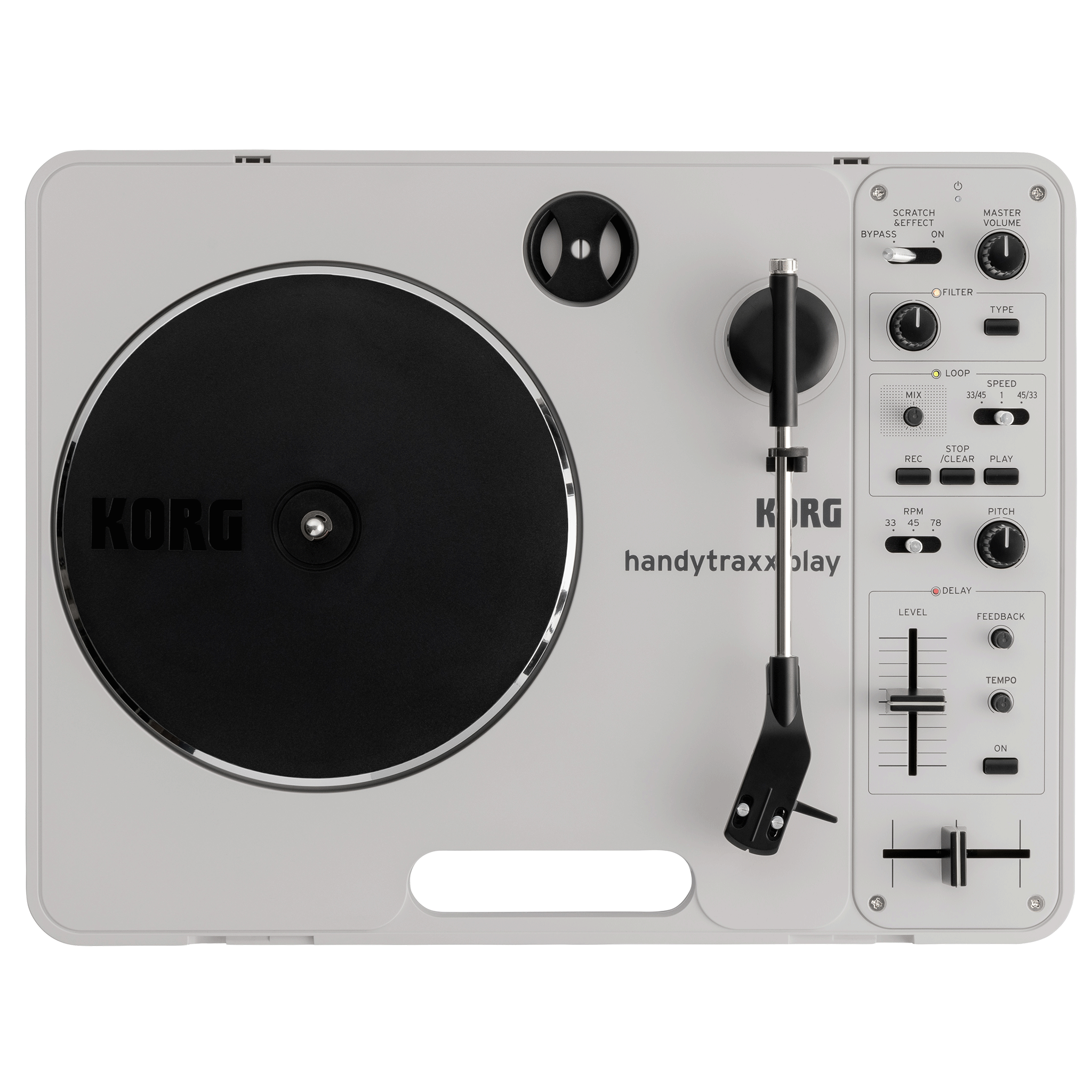 ＃押し弾き　タイアップ製品＊KORG ポータブル・レコードプレーヤー【handytraxx play】