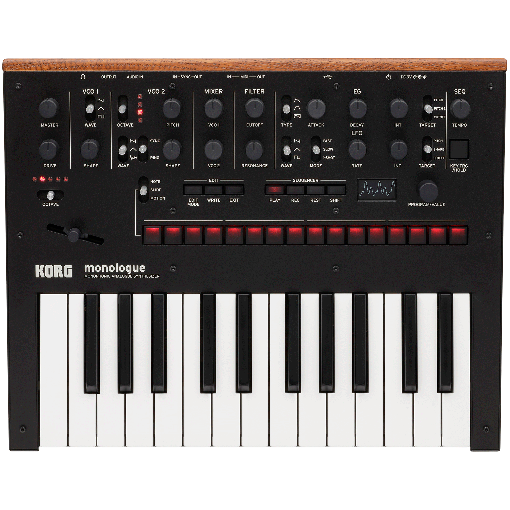 KORG モノフォニック・アナログ・シンセサイザー【monologue BK】 - OUTLET MUSIC SHOP｜コルグ公式アウトレットオンライン