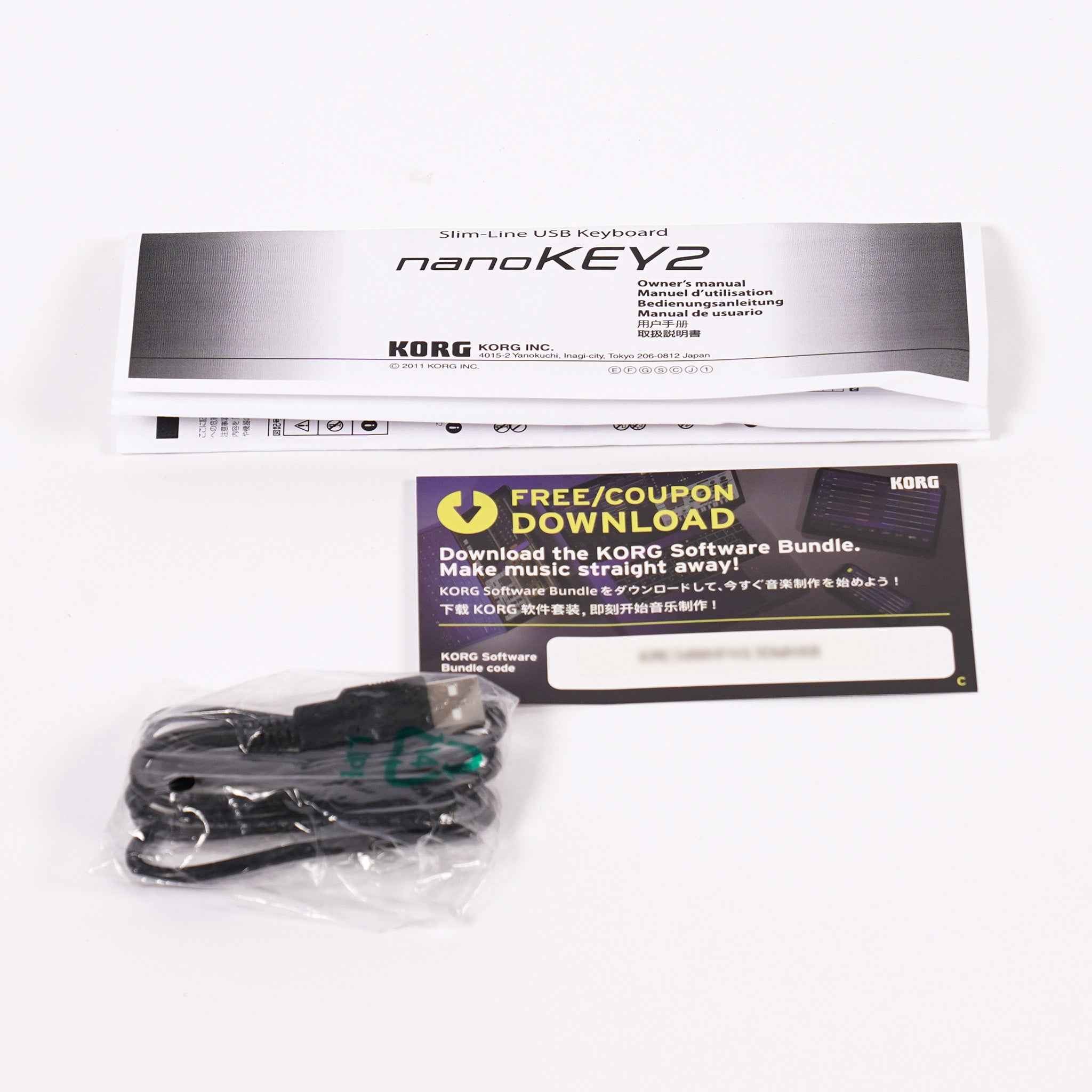 KORG USB-MIDIキーボード【nanoKEY2 BK】