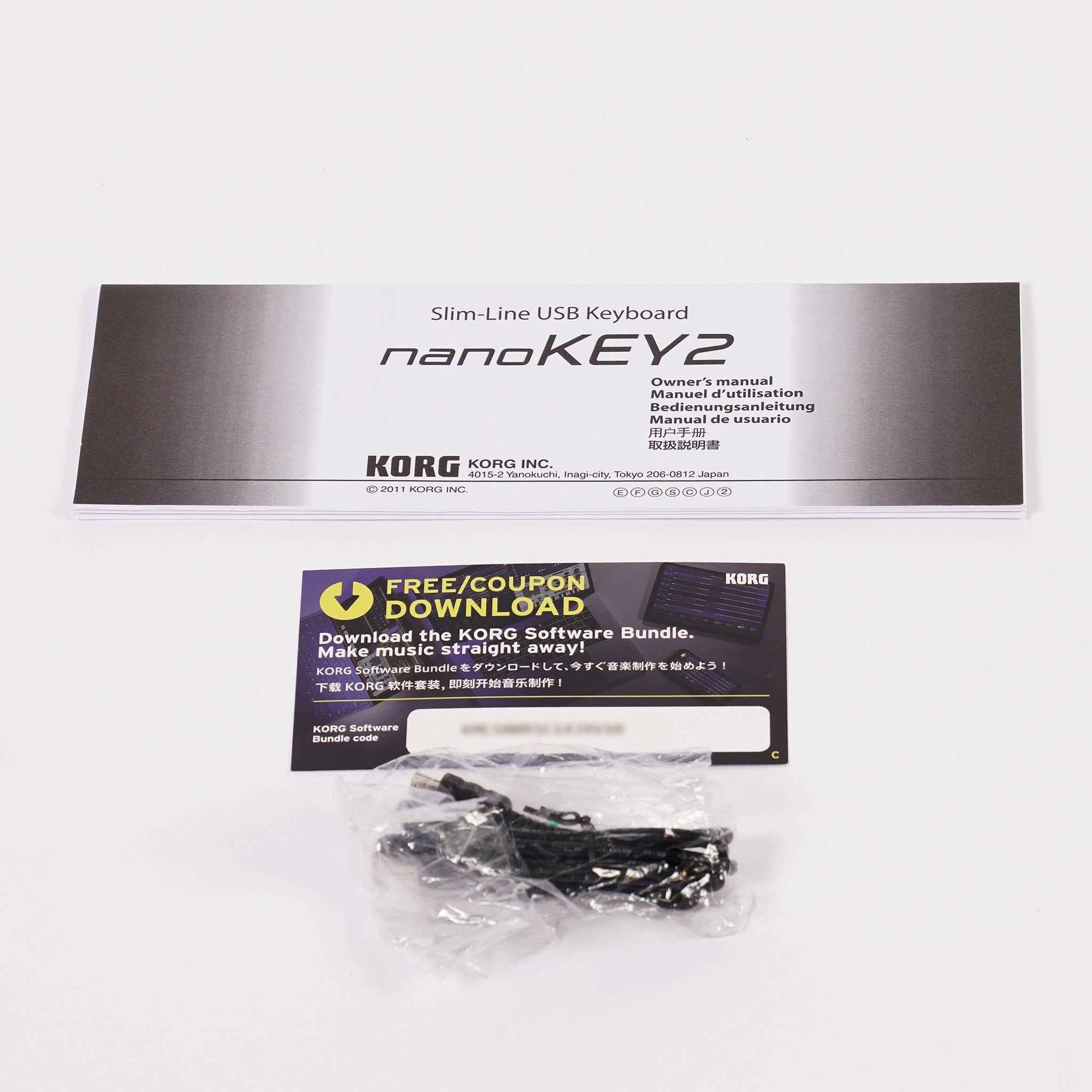 KORG USB-MIDIキーボード【nanoKEY2 BK】