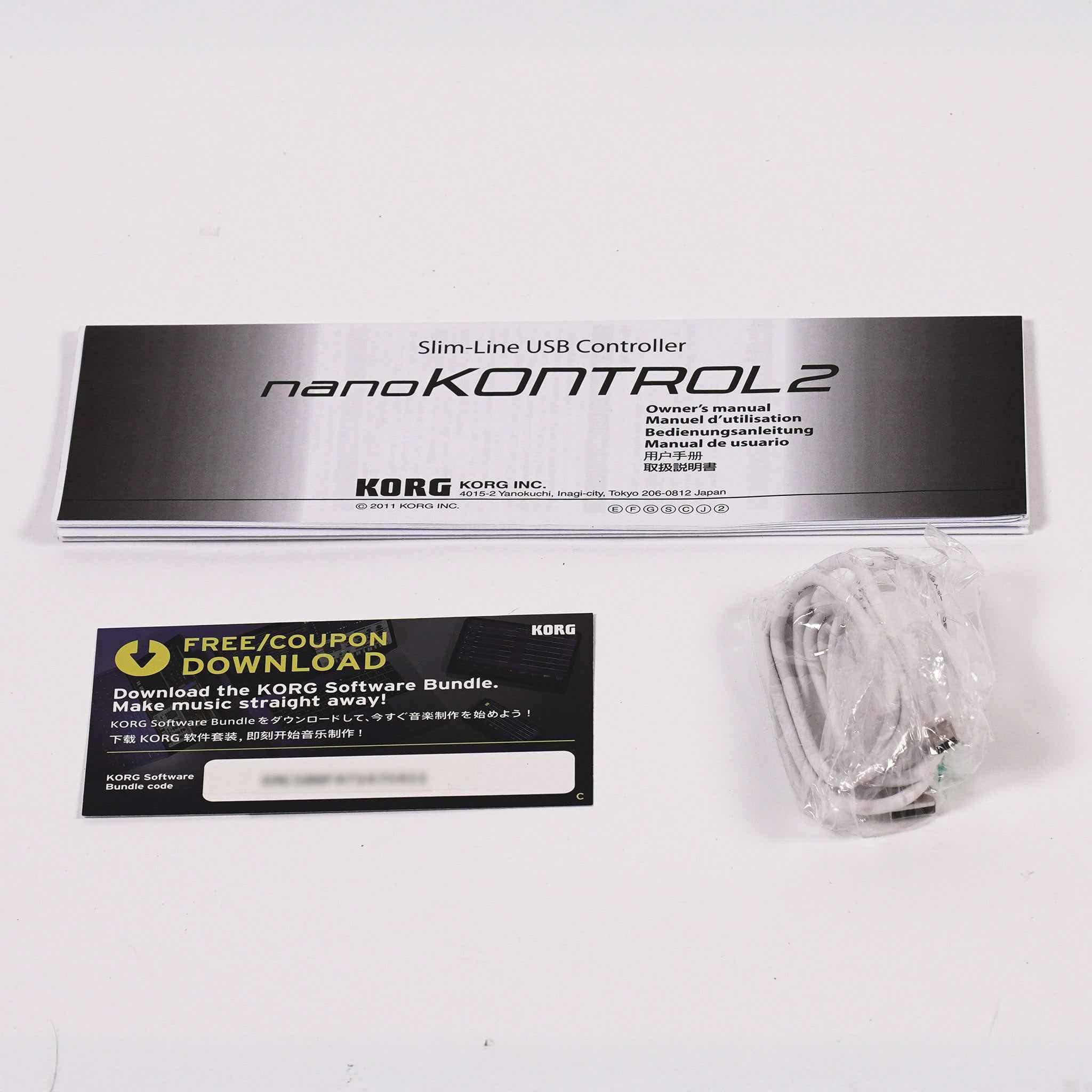 KORG USB-MIDIフィジカル・コントローラー【nanoKONTROL2 WH】