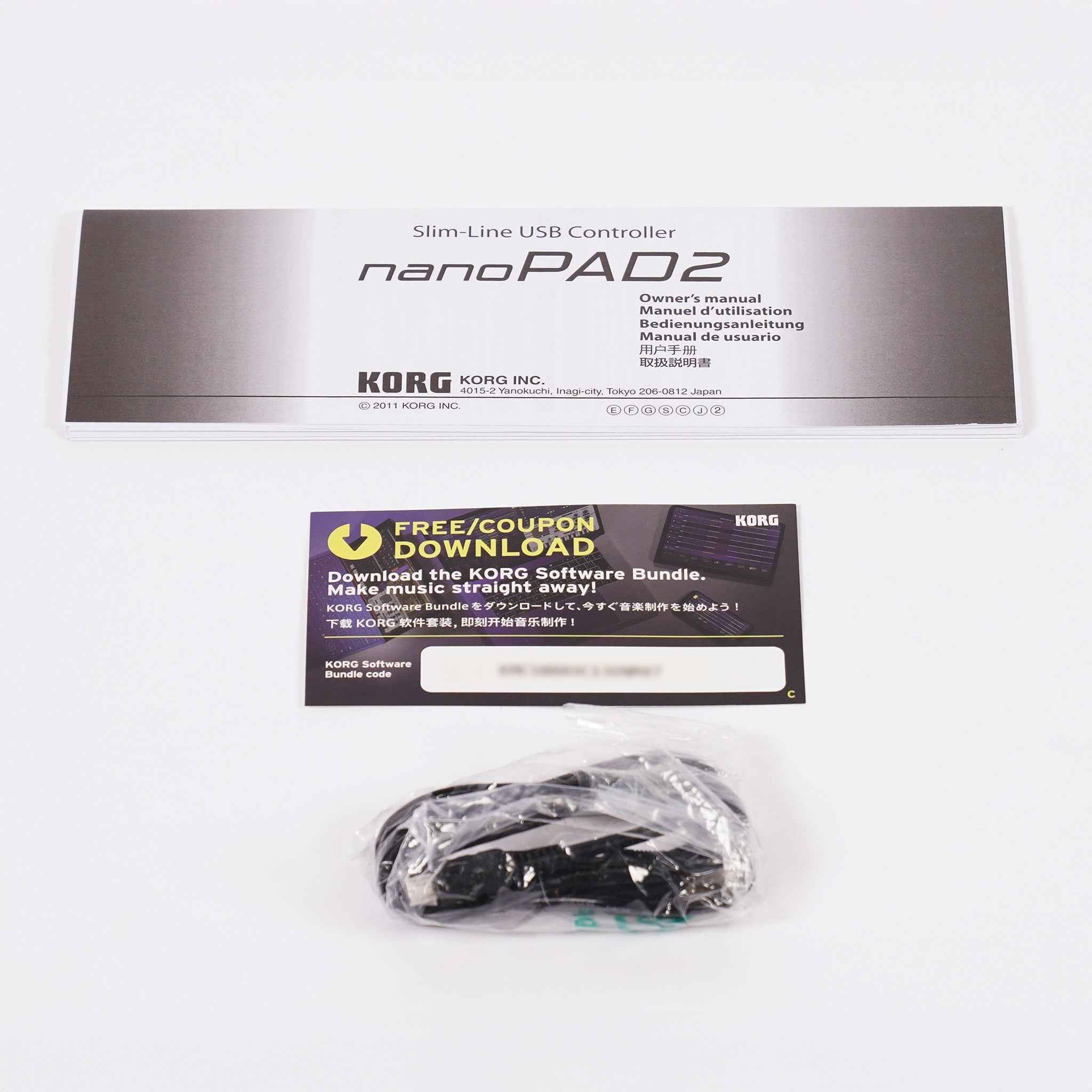 KORG MIDIパッド・コントローラー【nanoPAD2】