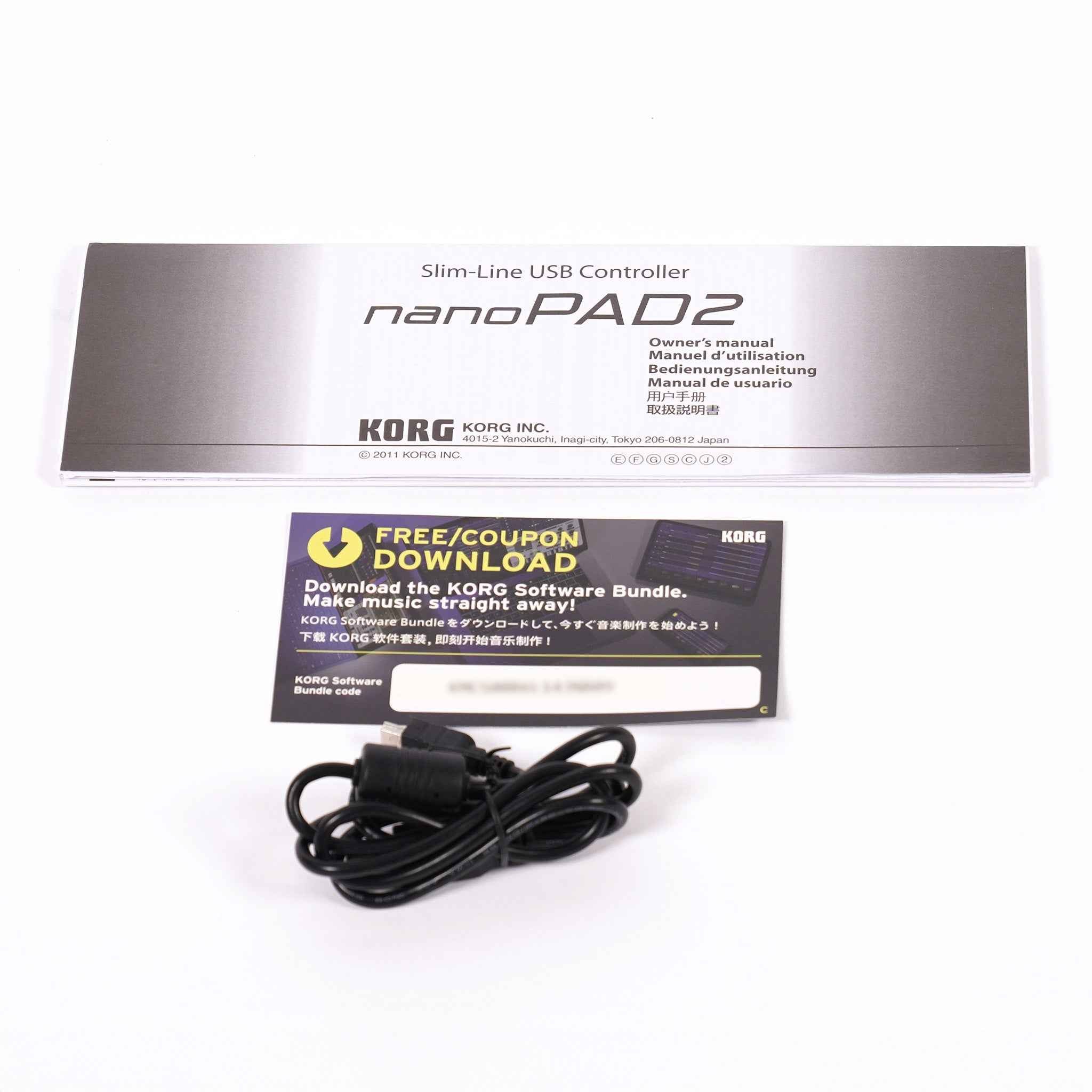 KORG MIDIパッド・コントローラー【nanoPAD2】