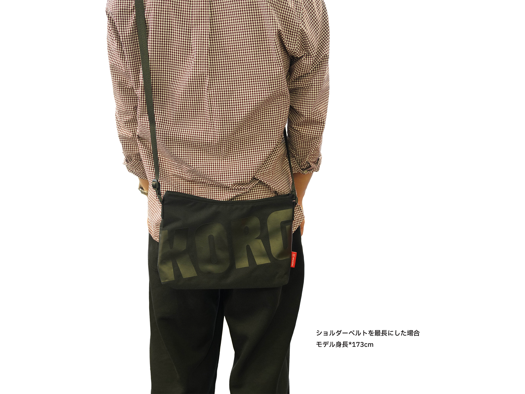 SEQUENZ　KORGロゴサコッシュ・バッグ【SB-KORG-BK】