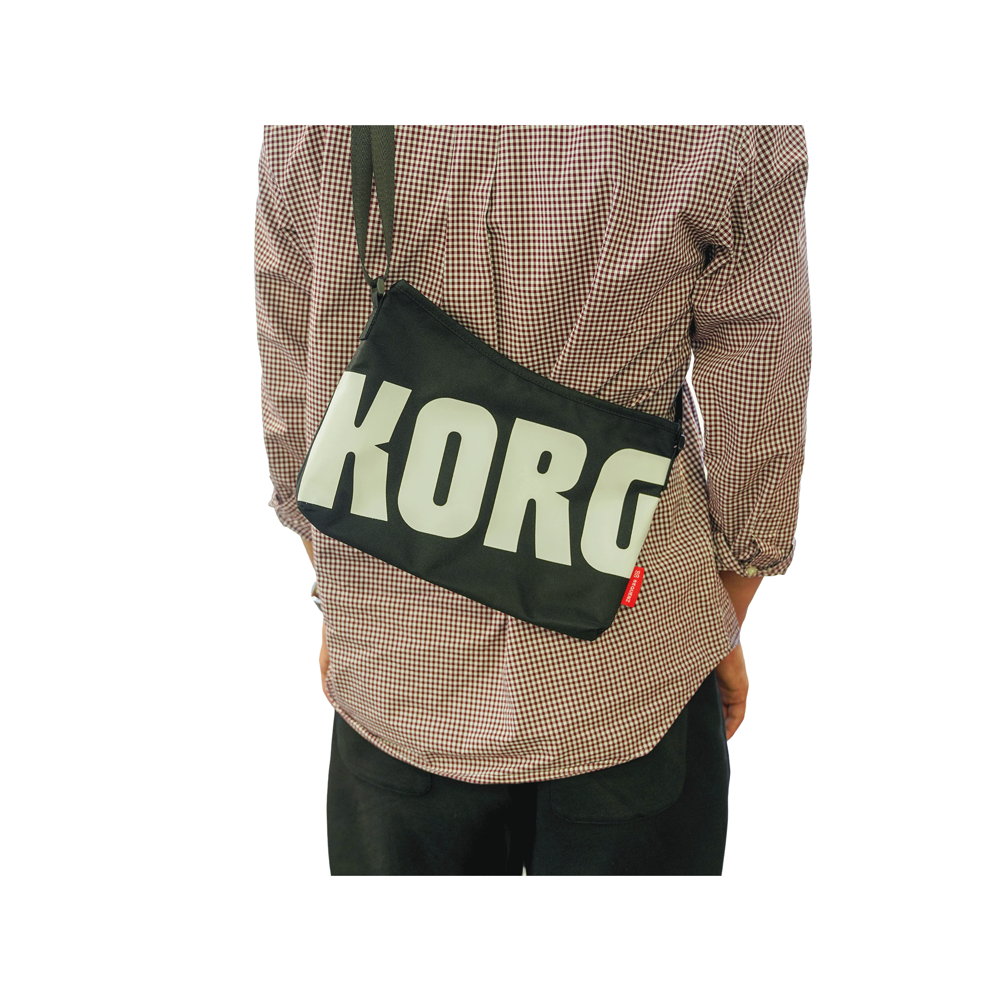 SEQUENZ KORGロゴサコッシュ・バッグ【SB-KORG-WH】