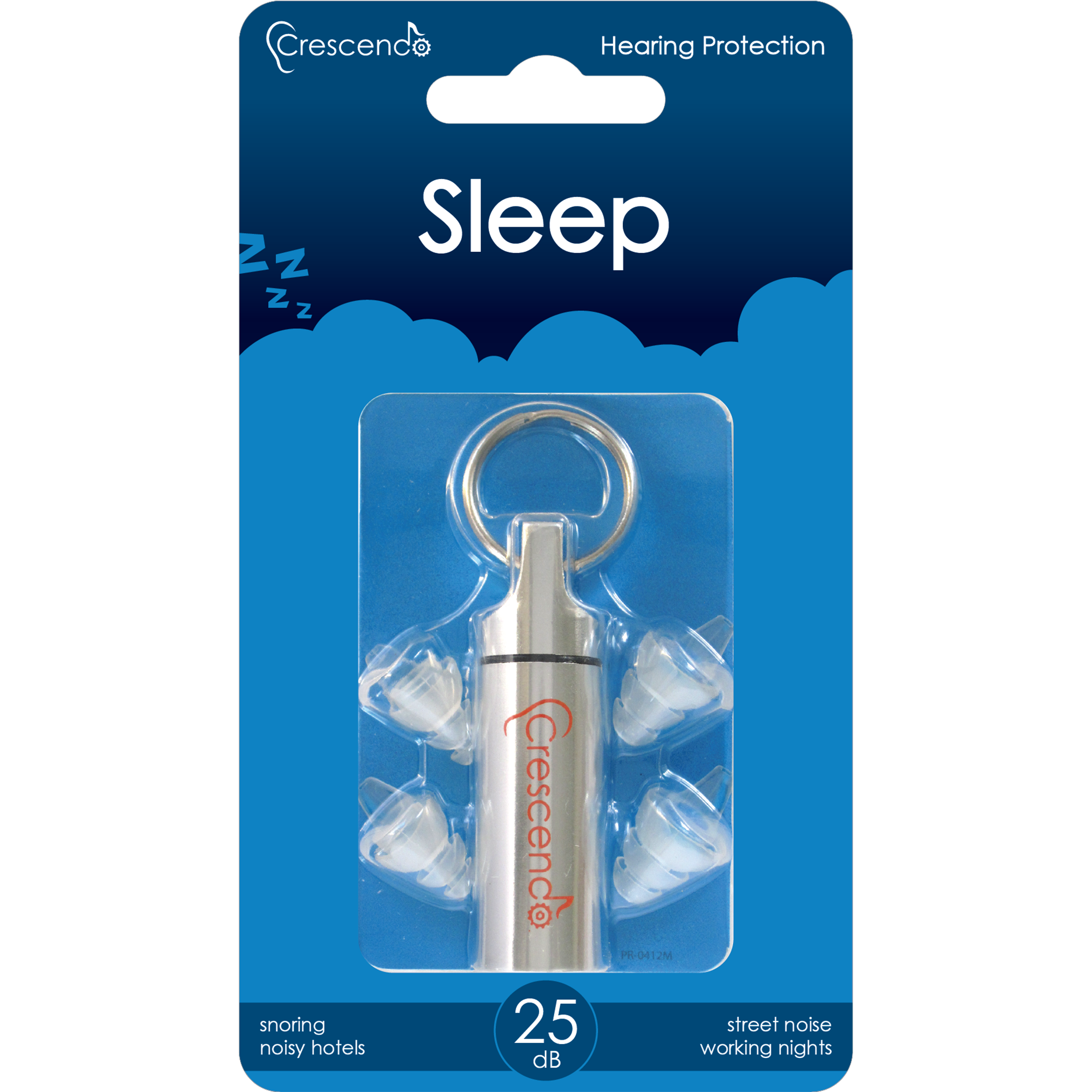 ＃押し弾き タイアップ製品　※ 一味違う耳栓　【Crescendo SLEEP 25 N】